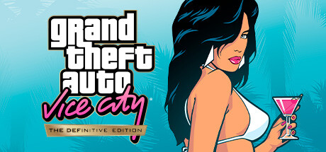 Official Grand Theft Auto: Vice City commercial edition title artwork